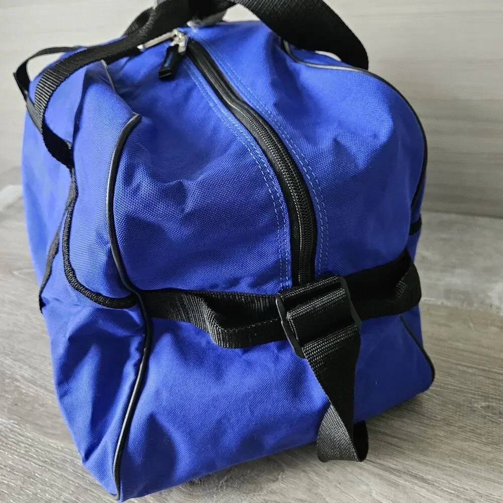 SAMSONITE Blue Carry On Weekend Duffle‎ Bag Luggage Gym Strap w/Shoe Storage
